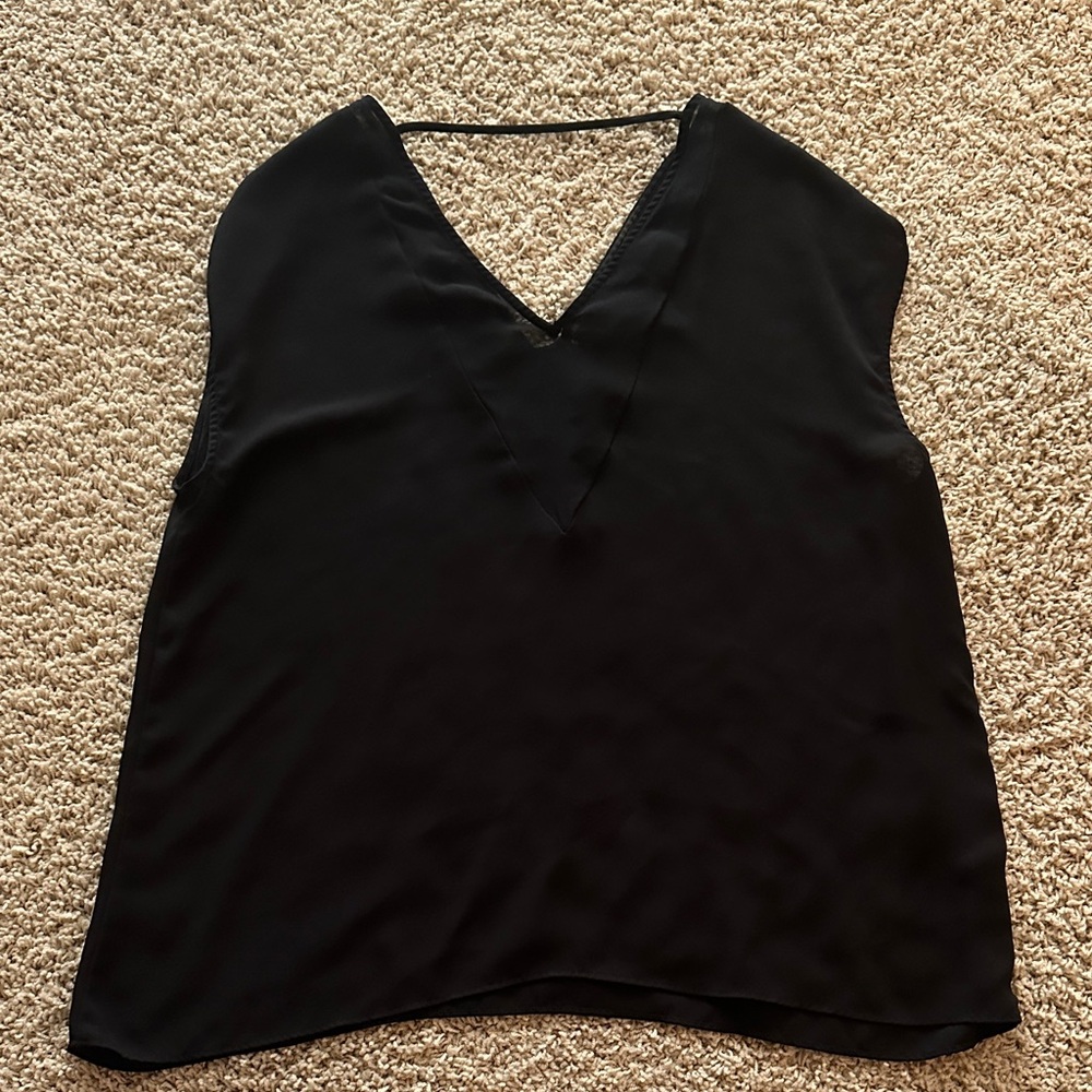 Express Black V-Neck Tank Top